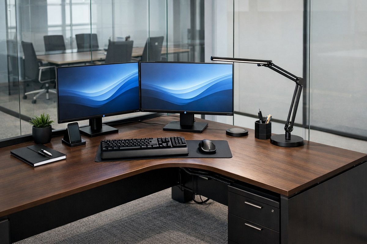 Modern office workspace